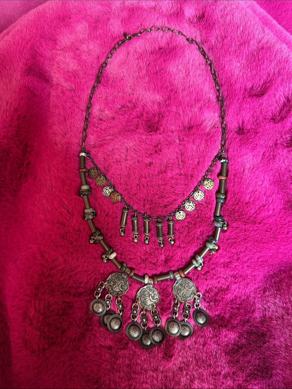 Free People Boho Coin Pendant Necklace
